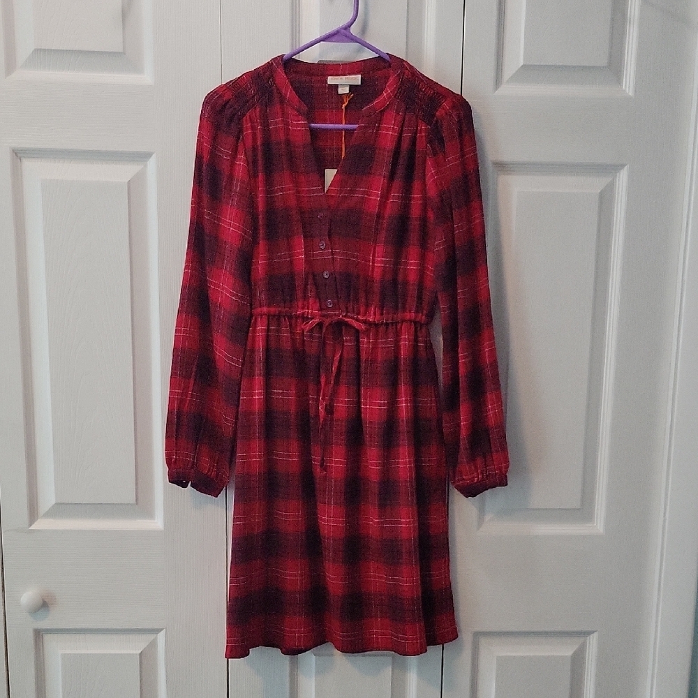 Knox Rose Red Plaid Dress